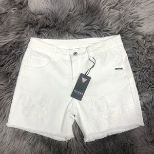 Guess | Girl's Denim Shorts | White | Size 14